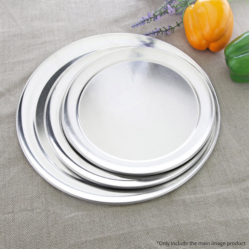 10-inch Round Aluminum Steel Pizza Tray Home Oven Baking Plate Pan