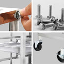 Gastronorm Trolley 16 Tier Stainless Steel Bakery Trolley Suits GN 1/1 Pans