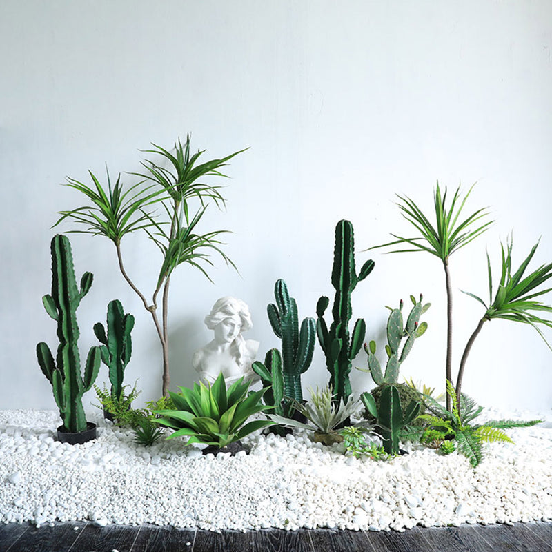 70cm Green Artificial Indoor Cactus Tree Fake Plant Simulation Decorative 5 Heads
