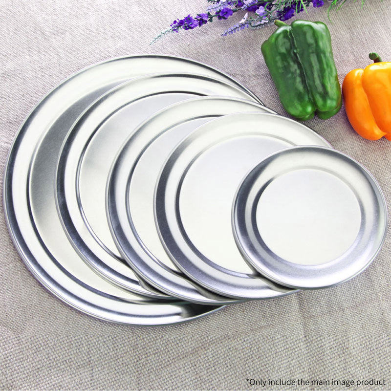 9-inch Round Aluminum Steel Pizza Tray Home Oven Baking Plate Pan