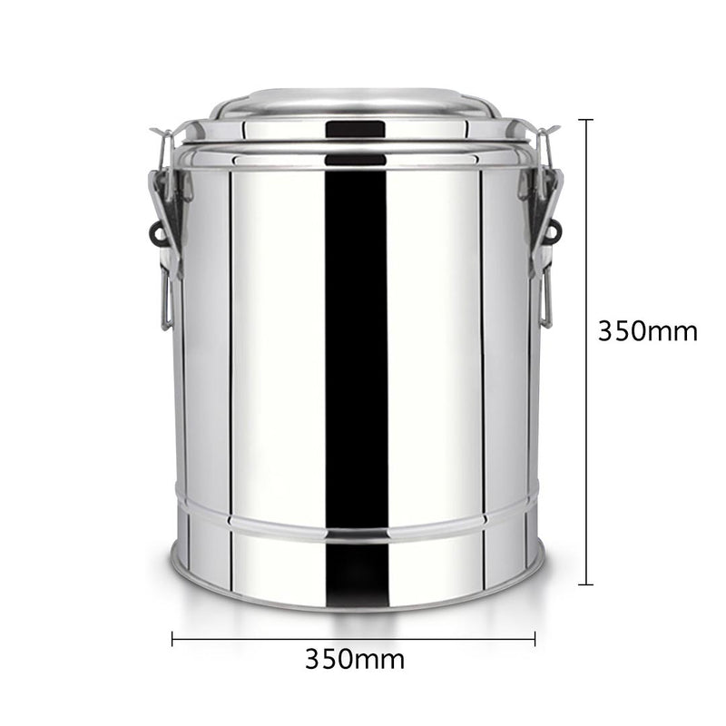 22L Stainless Steel Insulated Stock Pot Dispenser Hot & Cold Beverage Container