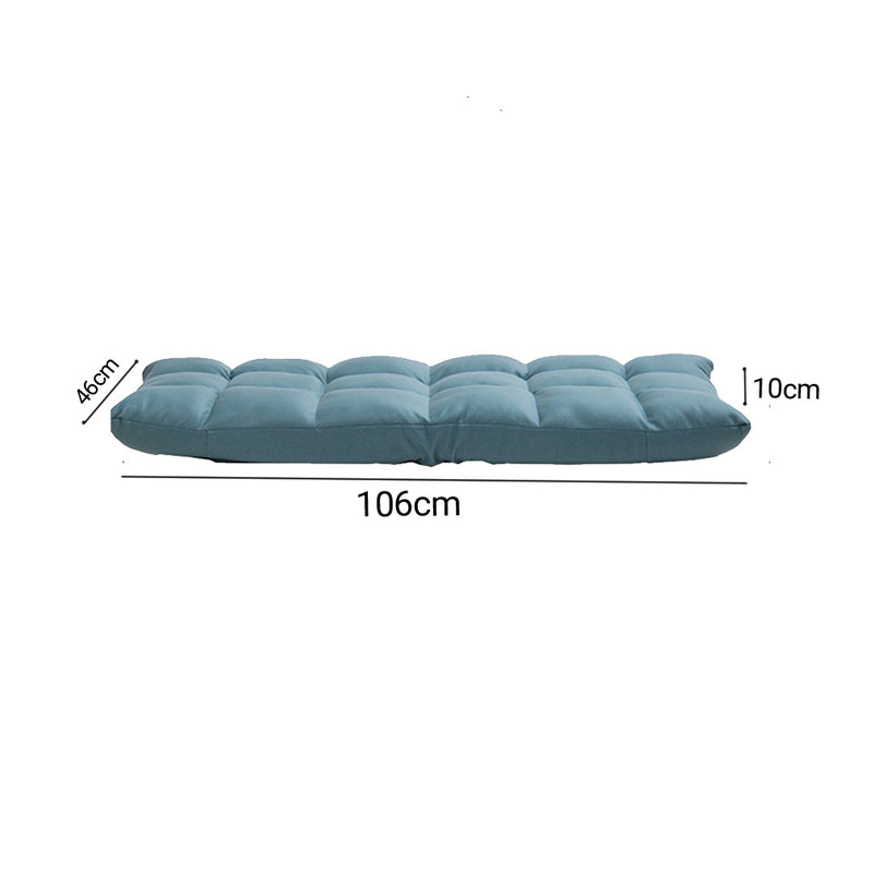 Green Lounge Floor Recliner Adjustable Gaming Sofa Bed Foldable Indoor Outdoor Backrest Seat Home Office Decor