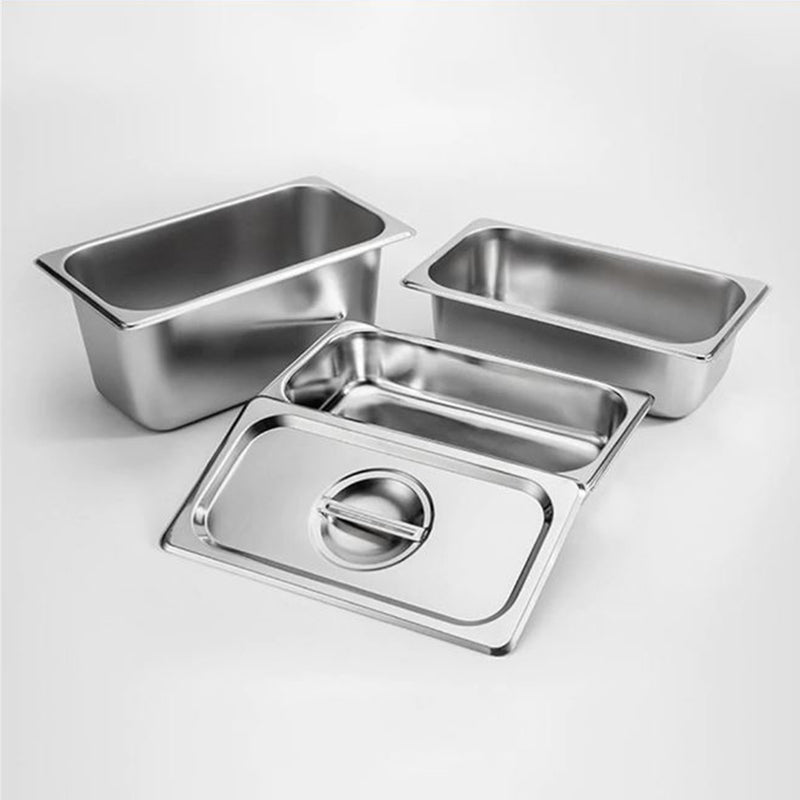 Gastronorm GN Pan Full Size 1/3 GN Pan 10cm Deep Stainless Steel Tray