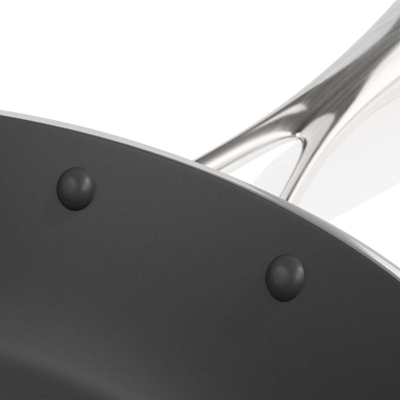 Stainless Steel Fry Pan 24cm 28cm Frying Pan Induction Non Stick Interior