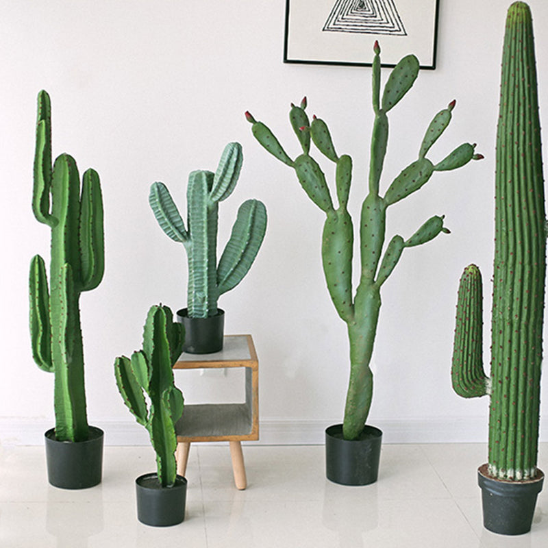 70cm Green Artificial Indoor Cactus Tree Fake Plant Simulation Decorative 5 Heads