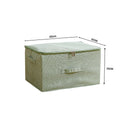 2X Green Large Portable Double Zipper Storage Box Moisture Proof Clothes Basket Foldable Home Organiser