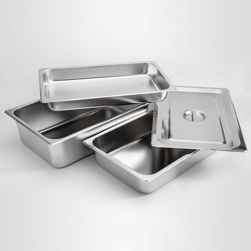 Gastronorm GN Pan Full Size 1/1 GN Pan 15cm Deep Stainless Steel Tray With Lid