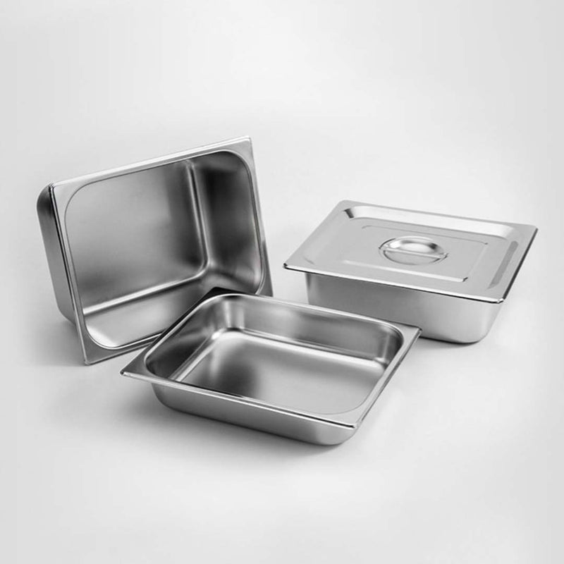 Gastronorm GN Pan Full Size 1/2 GN Pan 20cm Deep Stainless Steel Tray With Lid