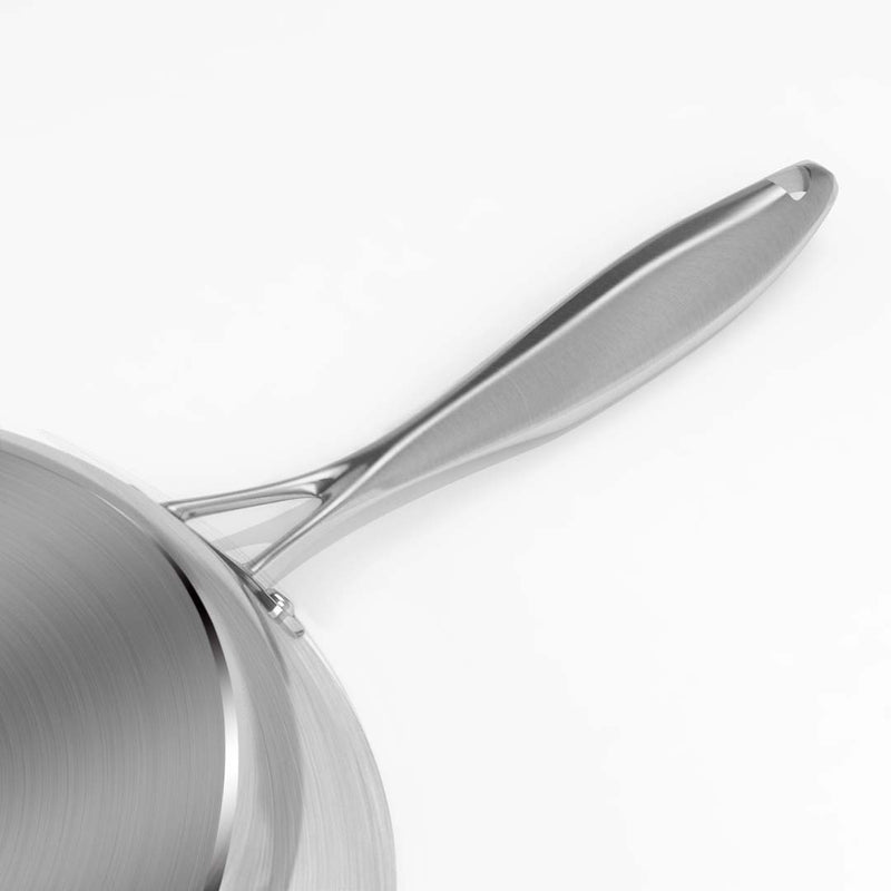 Stainless Steel Fry Pan 24cm 28cm Frying Pan Induction Non Stick Interior