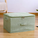 2X Green Large Portable Double Zipper Storage Box Moisture Proof Clothes Basket Foldable Home Organiser