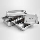 Gastronorm GN Pan Full Size 1/1 GN Pan 4cm Deep Stainless Steel Tray With Lid
