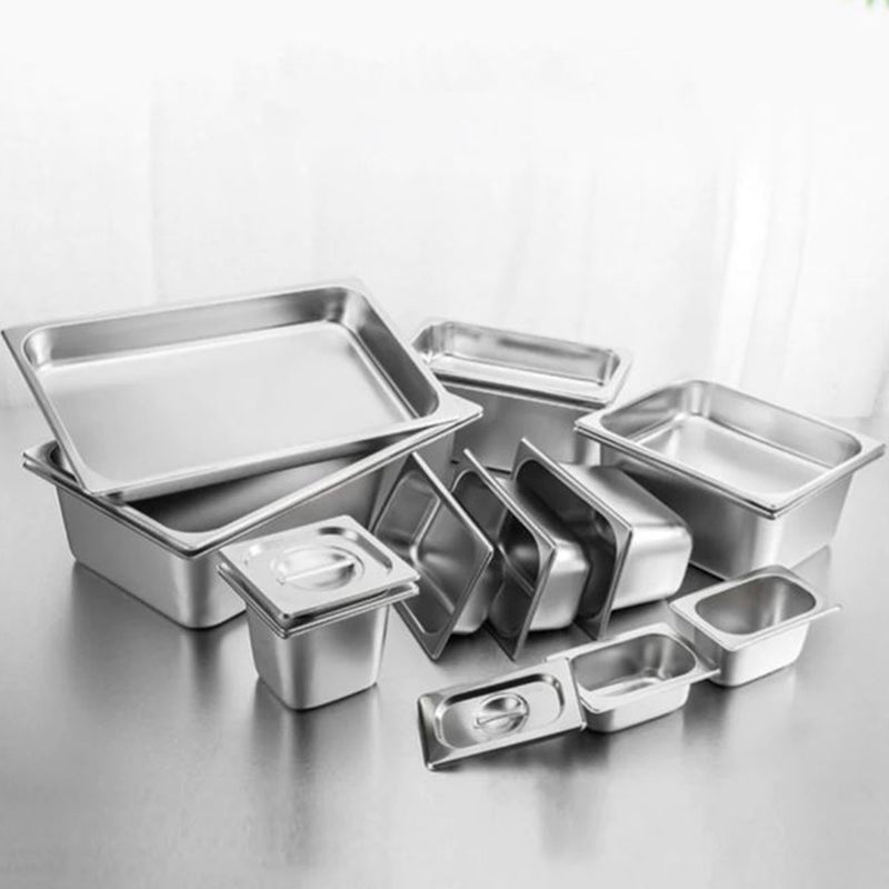 Gastronorm GN Pan Full Size 1/3 GN Pan 6.5 cm Deep Stainless Steel Tray