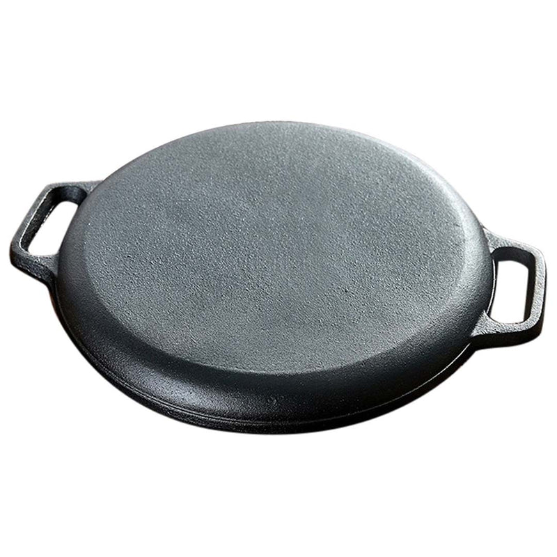 Dual Burners Cooktop Stove, 30cm Cast Iron Frying Pan Skillet and 28cm Induction Fry Pan