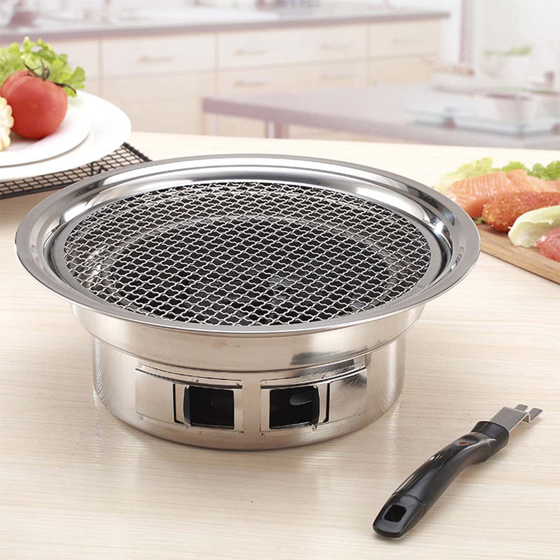 BBQ Grill Stainless Steel Portable Smokeless Charcoal Grill Home Outdoor Camping