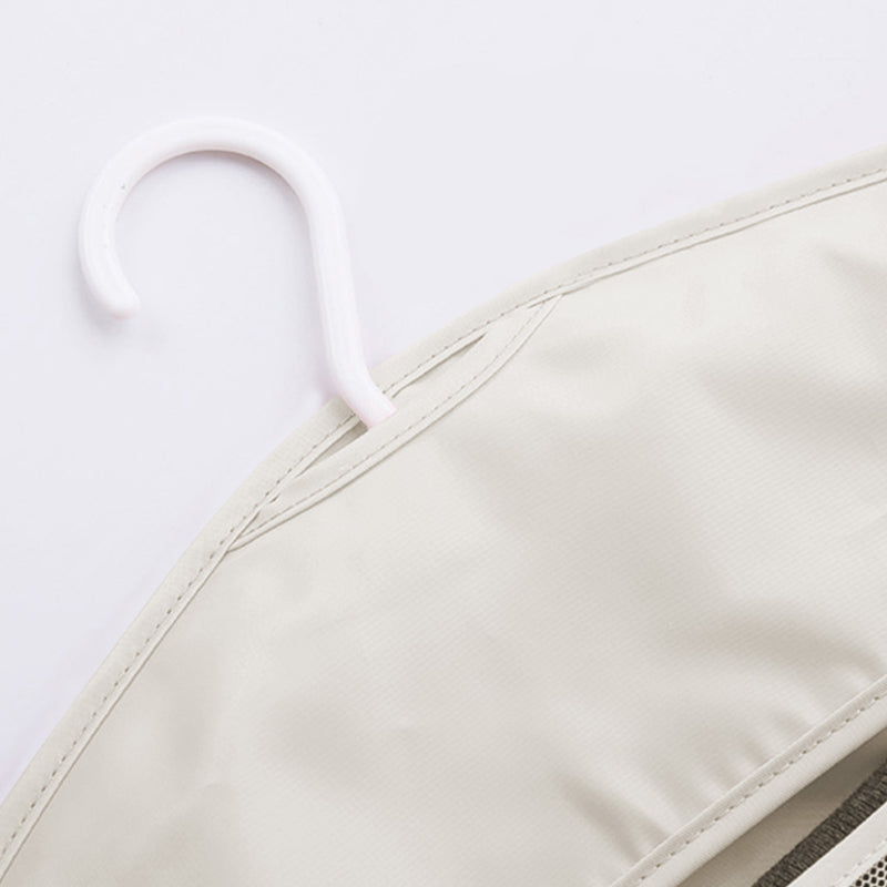 White Double Sided Hanging Storage Bag Underwear Bra Socks Mesh Pocket Hanger Home Organiser
