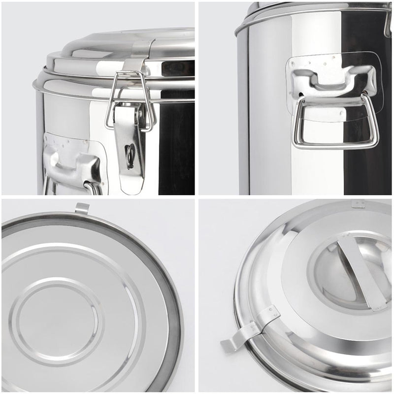 30L Stainless Steel Insulated Stock Pot Dispenser Hot & Cold Beverage Container