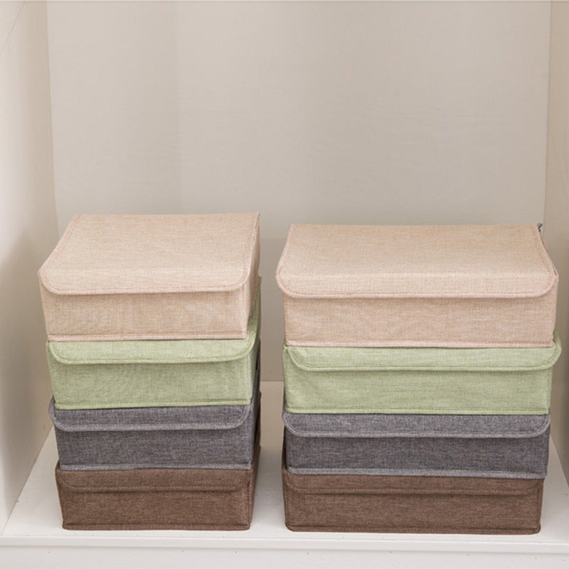 Coffee Flip Top Underwear Storage Box Foldable Wardrobe Partition Drawer Home Organiser