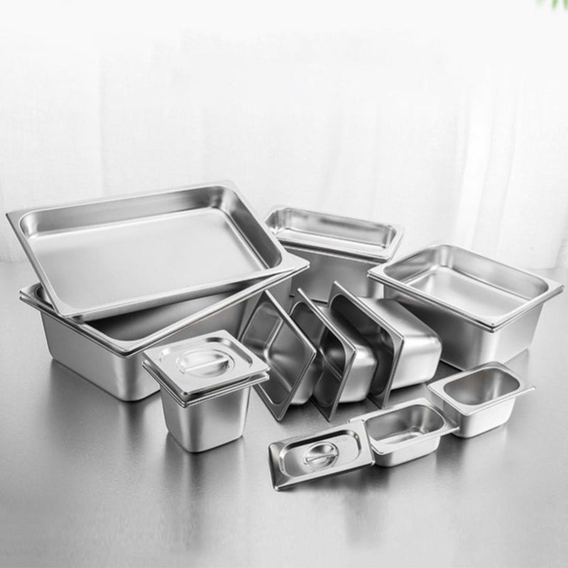 Gastronorm GN Pan Full Size 1/3 GN Pan 15cm Deep Stainless Steel Tray