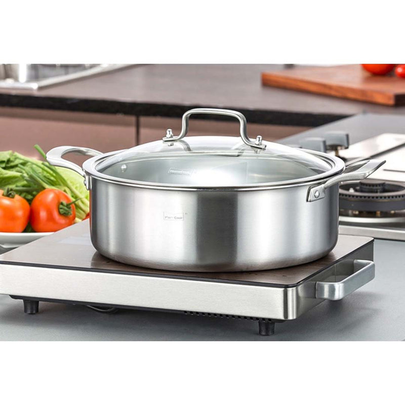 Stainless Steel 32cm Casserole With Lid Induction Cookware