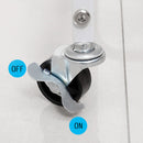 3 Tier Steel White Adjustable Kitchen Cart Multi-Functional Shelves Portable Storage Organizer with Wheels