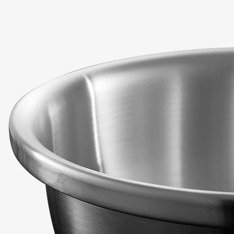5Pcs Deepen Matte Stainless Steel Stackable Baking Washing Mixing Bowls Set Food Storage Basin