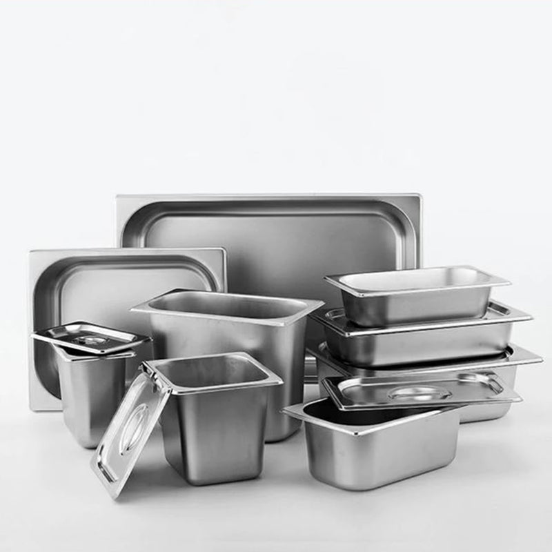 Gastronorm GN Pan Full Size 1/3 GN Pan 6.5 cm Deep Stainless Steel Tray