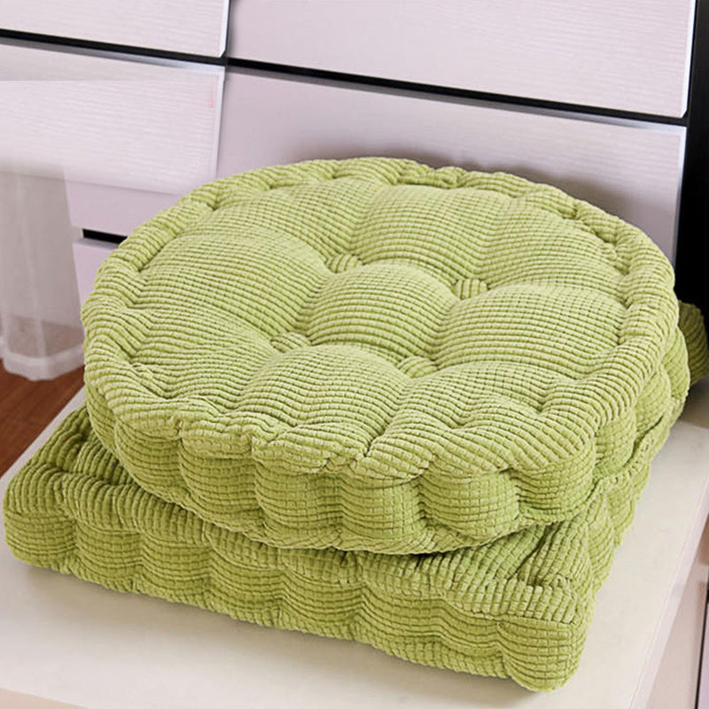 2X Green Square Cushion Soft Leaning Plush Backrest Throw Seat Pillow Home Office Sofa Decor