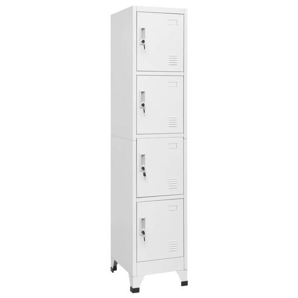 Locker Cabinet with 4 Compartments 38x45x180 cm