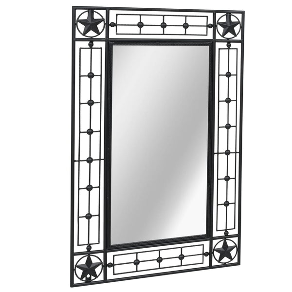 Wall Mirror Rectangular 50x80 cm Black