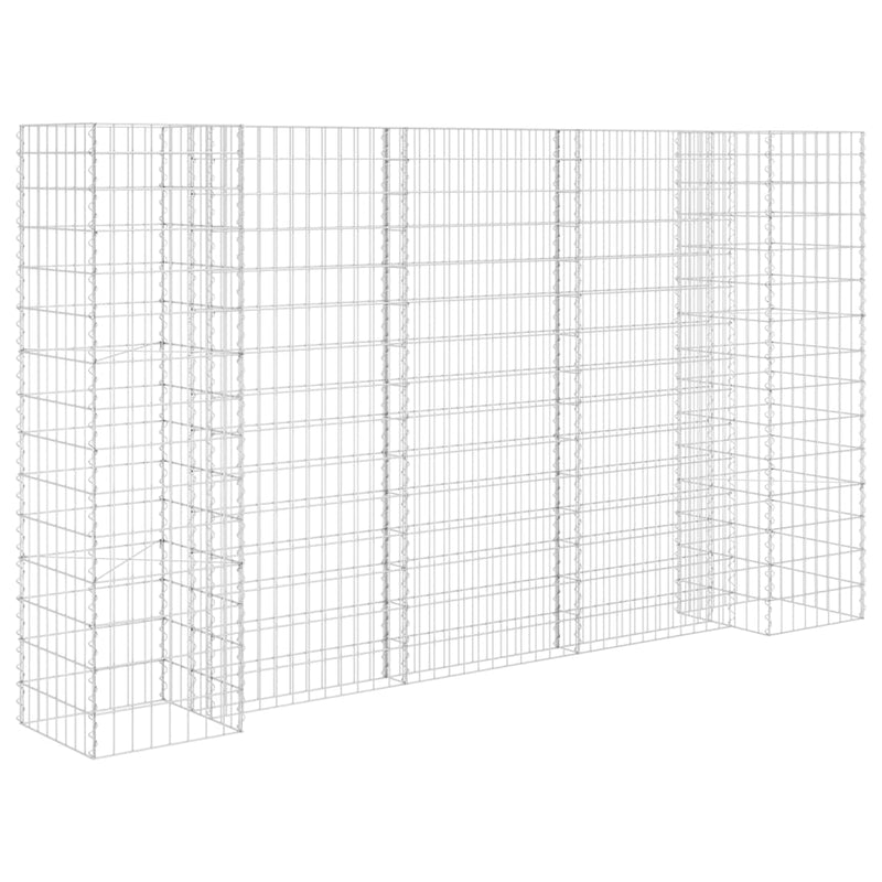 H-Shaped Gabion Planter Steel Wire 260x40x150 cm