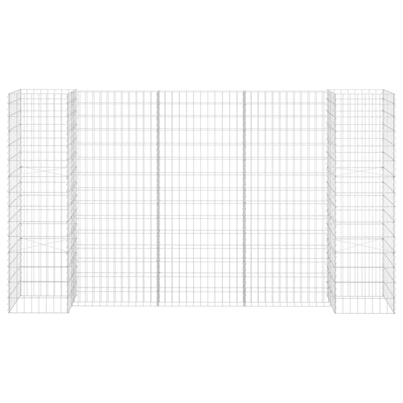 H-Shaped Gabion Planter Steel Wire 260x40x150 cm