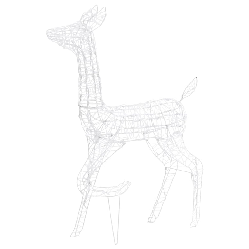 Acrylic Reindeer Family Christmas Decoration 300 LED Warm White