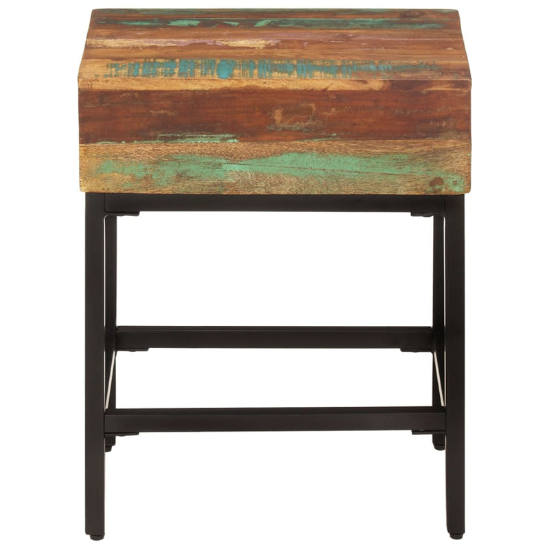 Side Table 40x30x51 cm Solid Wood Reclaimed
