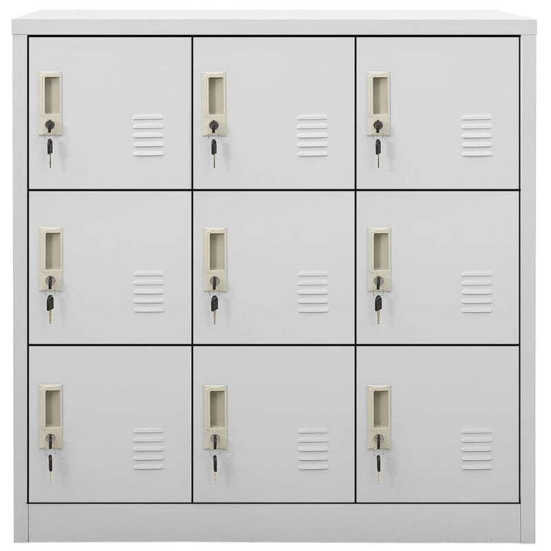 Locker Cabinets 5 pcs Light Grey 90x45x92.5 cm Steel
