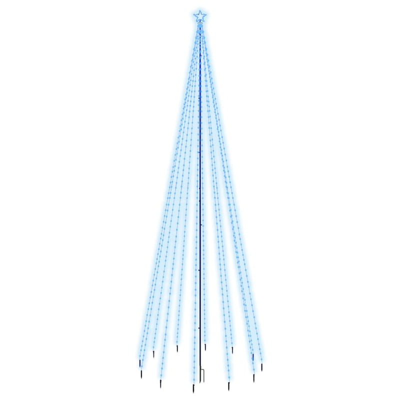 Christmas Tree with Spike Blue 732 LEDs 500 cm
