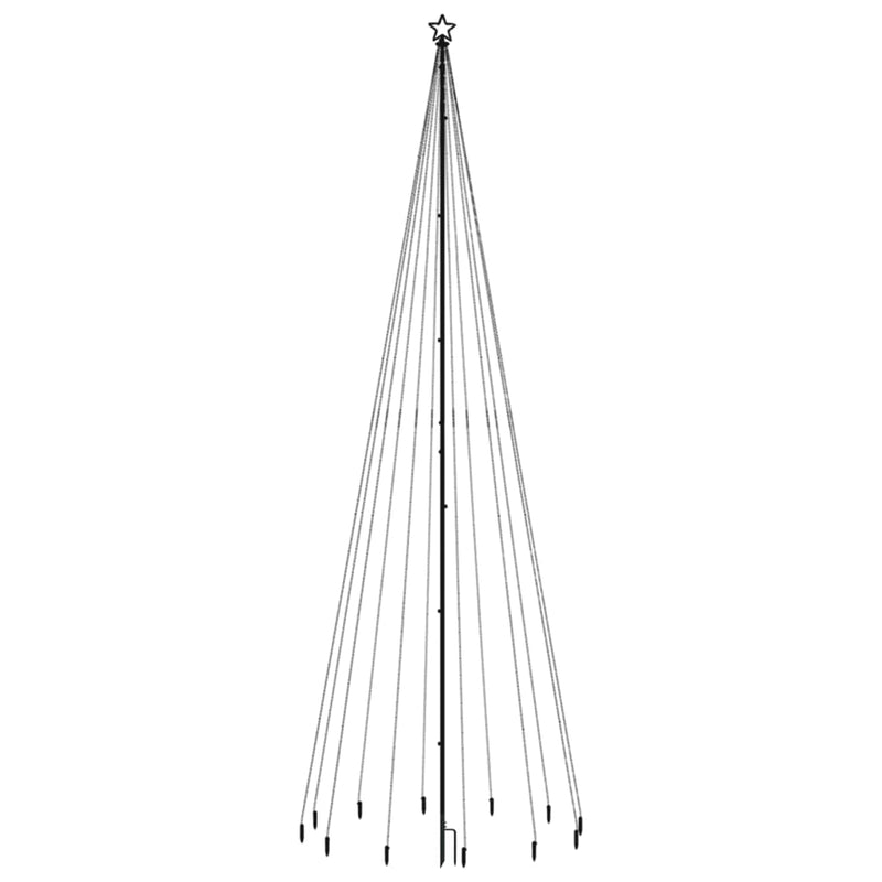 Christmas Tree with Spike Blue 732 LEDs 500 cm