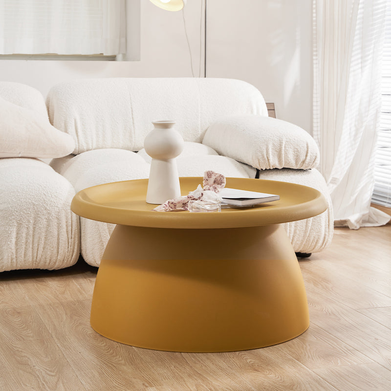 Coffee Table Mushroom Nordic Round Large Side Table 70CM Yellow