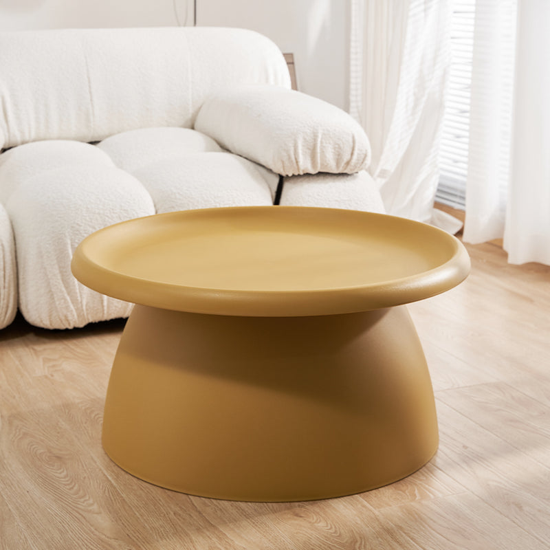 Coffee Table Mushroom Nordic Round Large Side Table 70CM Yellow