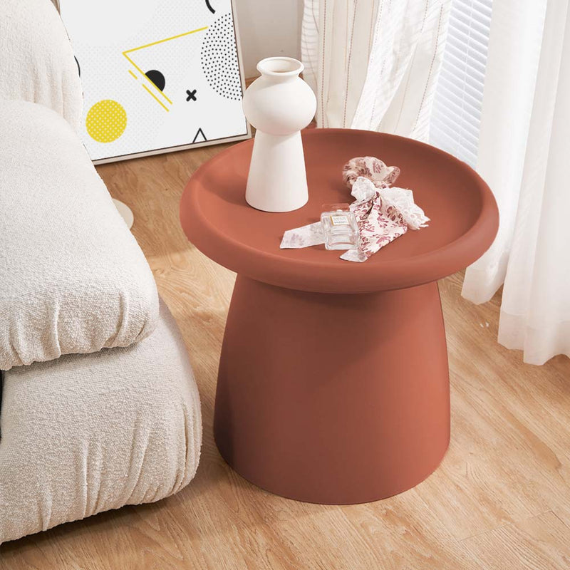 Coffee Table Mushroom Nordic Round Small Side Table 50CM Red