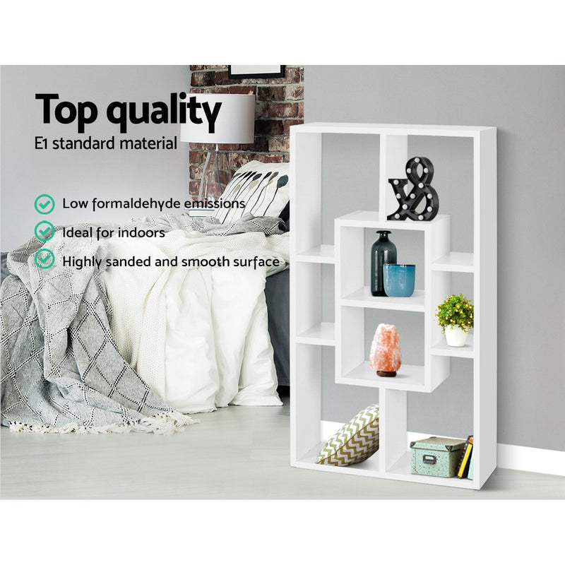 Floating Wall Shelf DIY Mount Storage Bookshelf Display Rack White