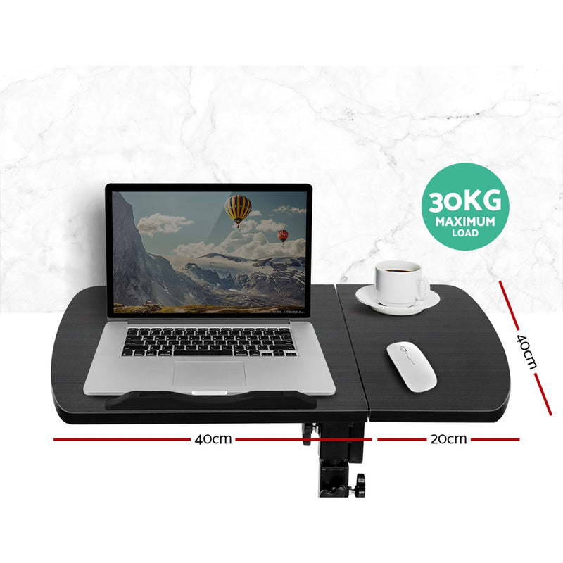 Laptop Table Desk Adjustable Stand - Black