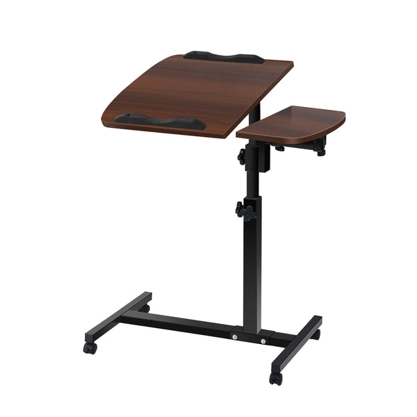 Laptop Table Desk Adjustable Stand - Walnut