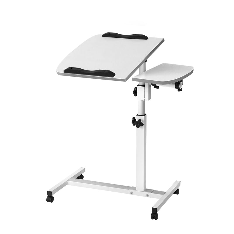 Laptop Table Desk Adjustable Stand - White