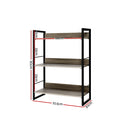 Bookshelf Display Shelves Metal Bookcase Wooden Book Shelf Wall Storage