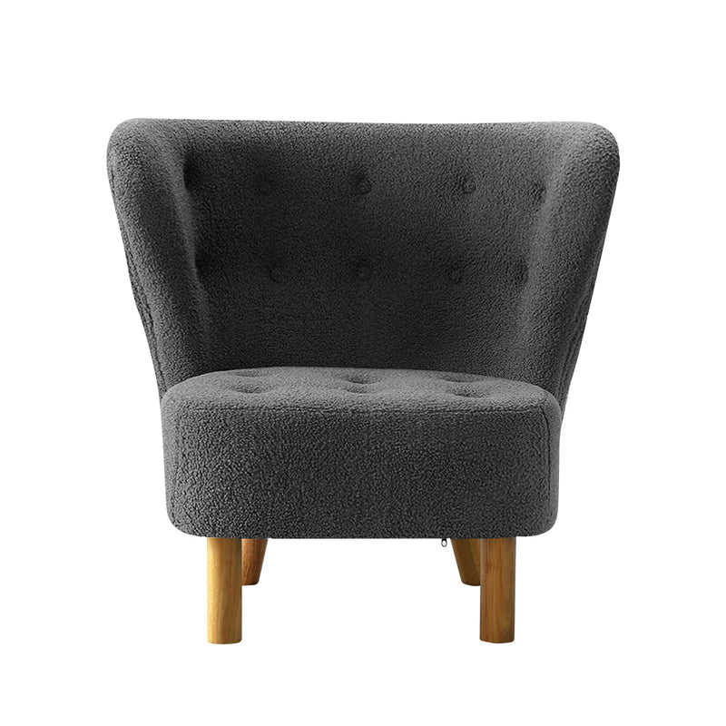 Armchair Lounge Accent Chair Armchairs Couch Chairs Sofa Bedroom Charcoal